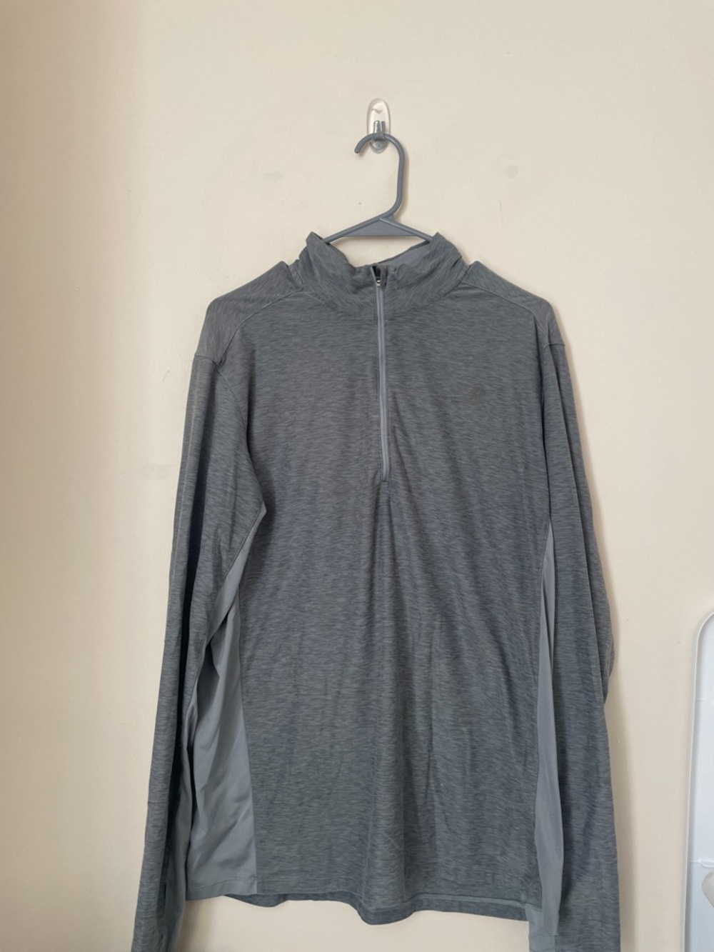 New Balance Lightweights Gray Quarter-Zip Performance Top